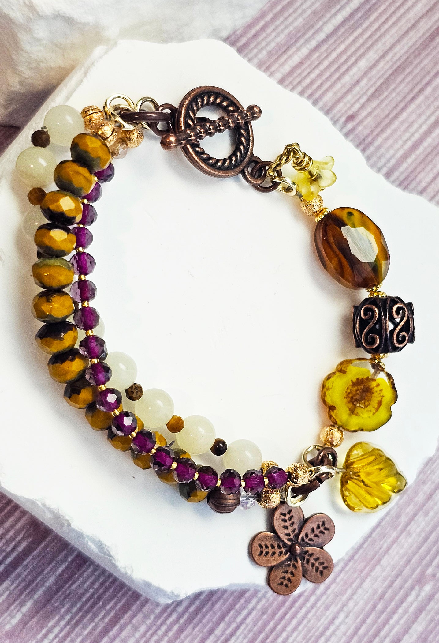 Amber Blossom Elegance Bracelet