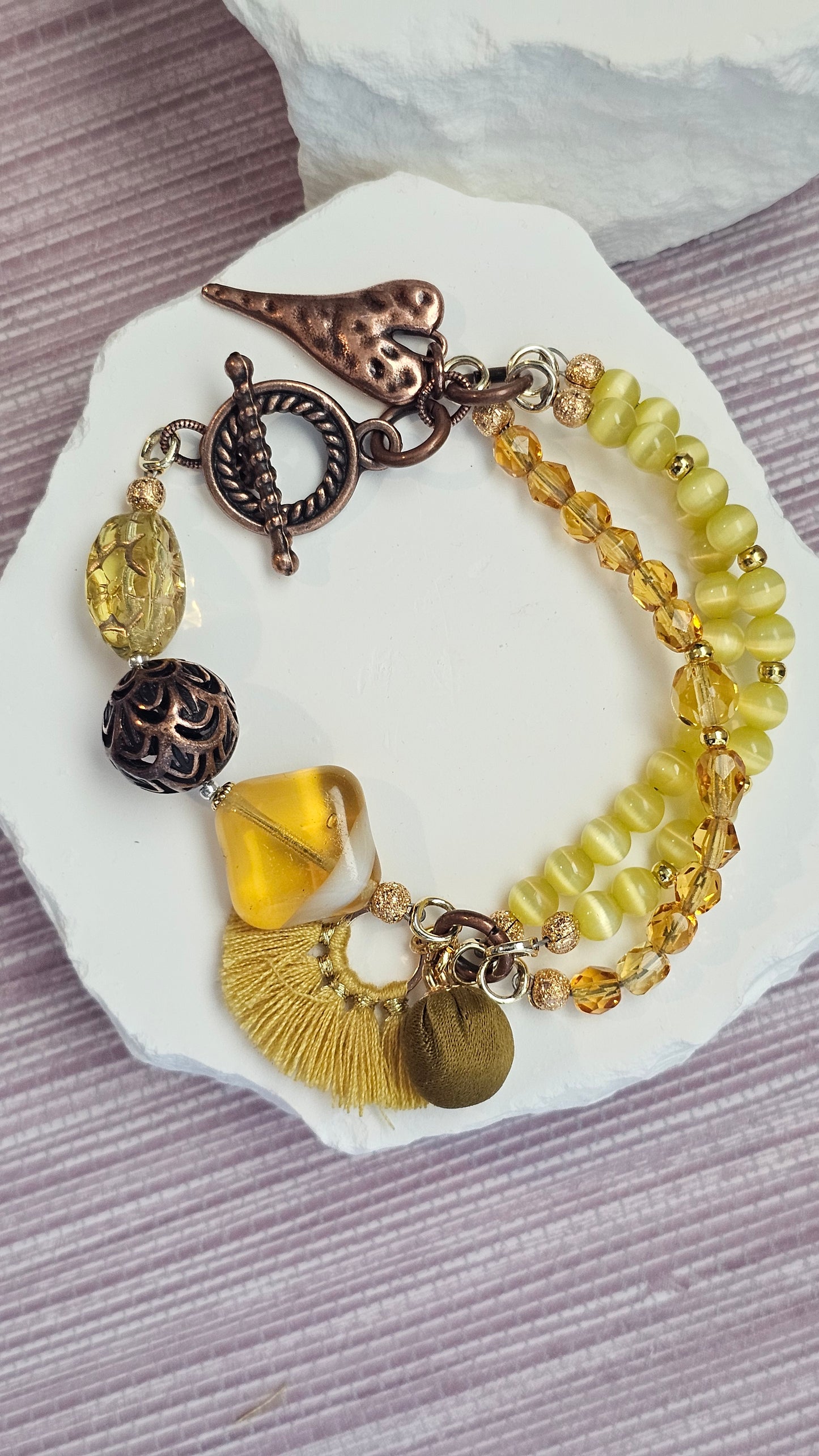 Sunlit Harmony Charm Bracelet