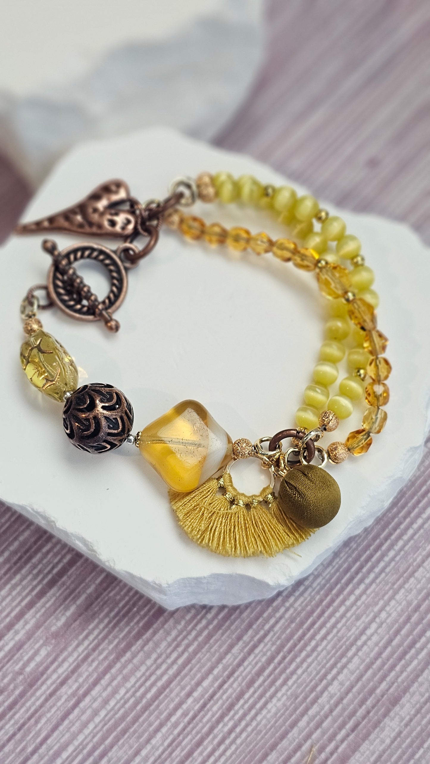 Sunlit Harmony Charm Bracelet