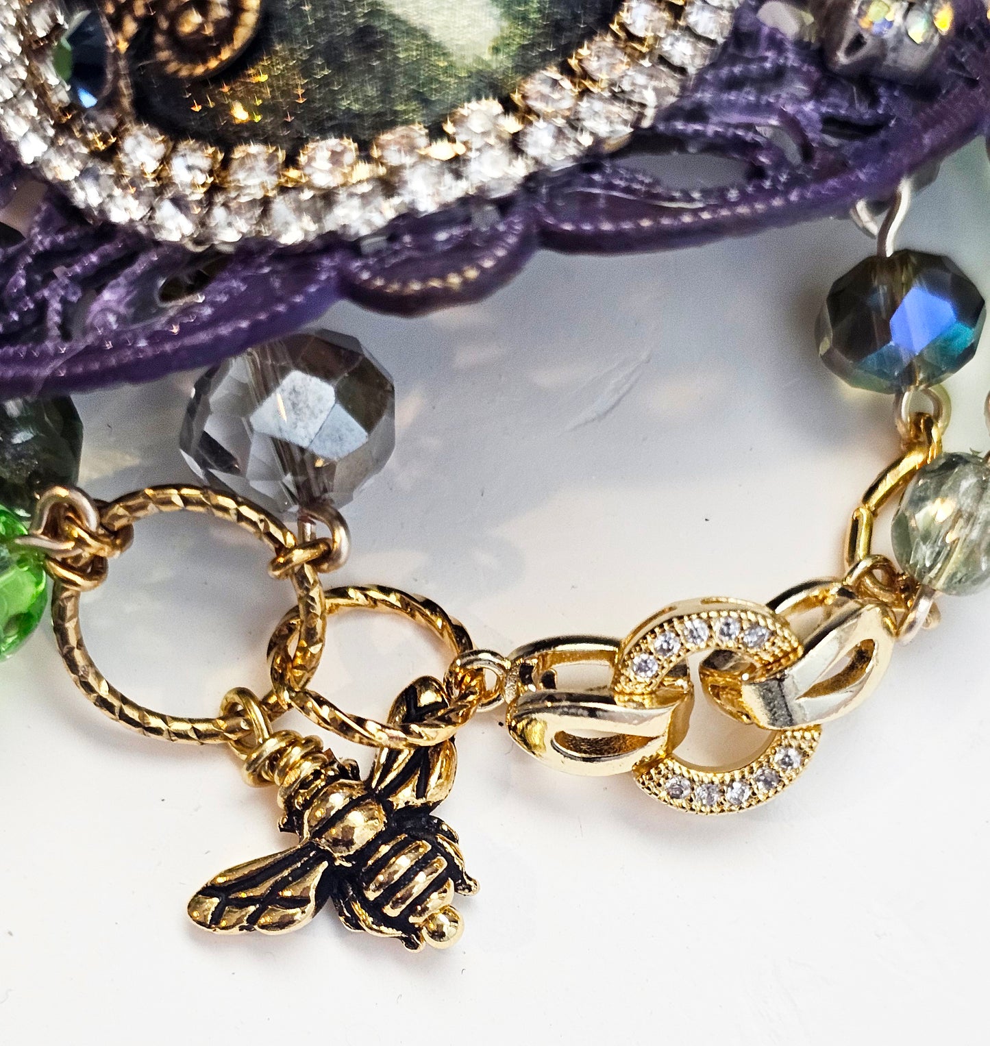 Celestial Songbird Crystal Bracelet