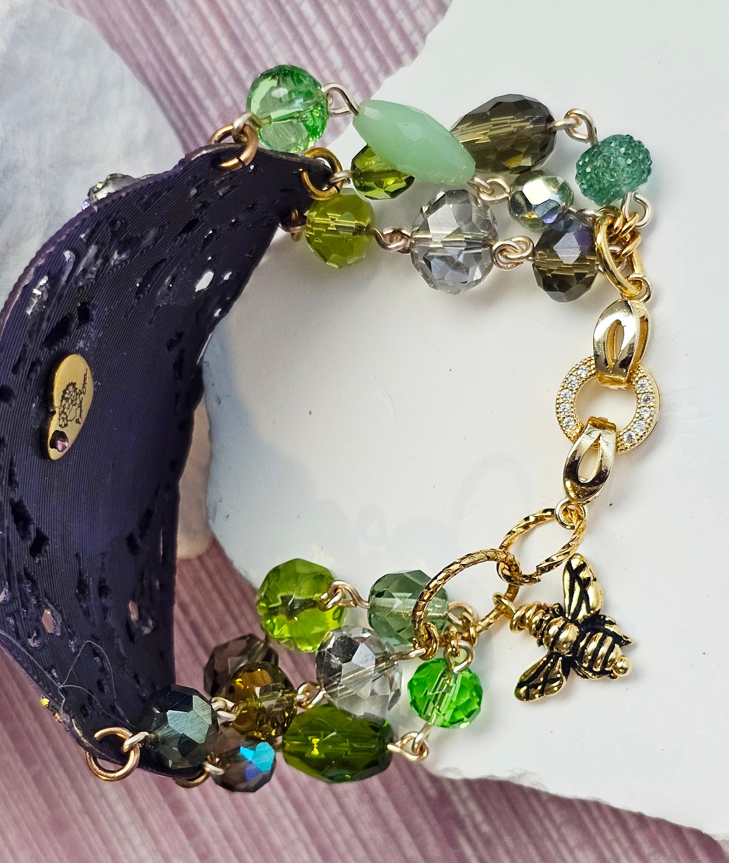 Celestial Songbird Crystal Bracelet