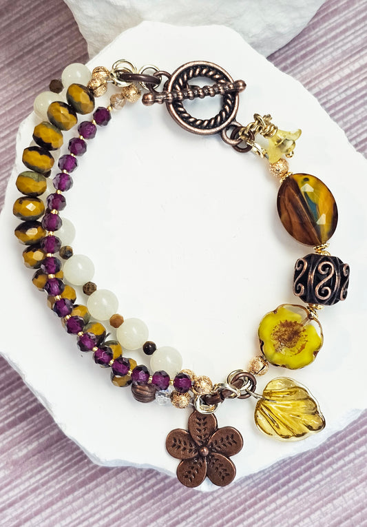 Amber Blossom Elegance Bracelet