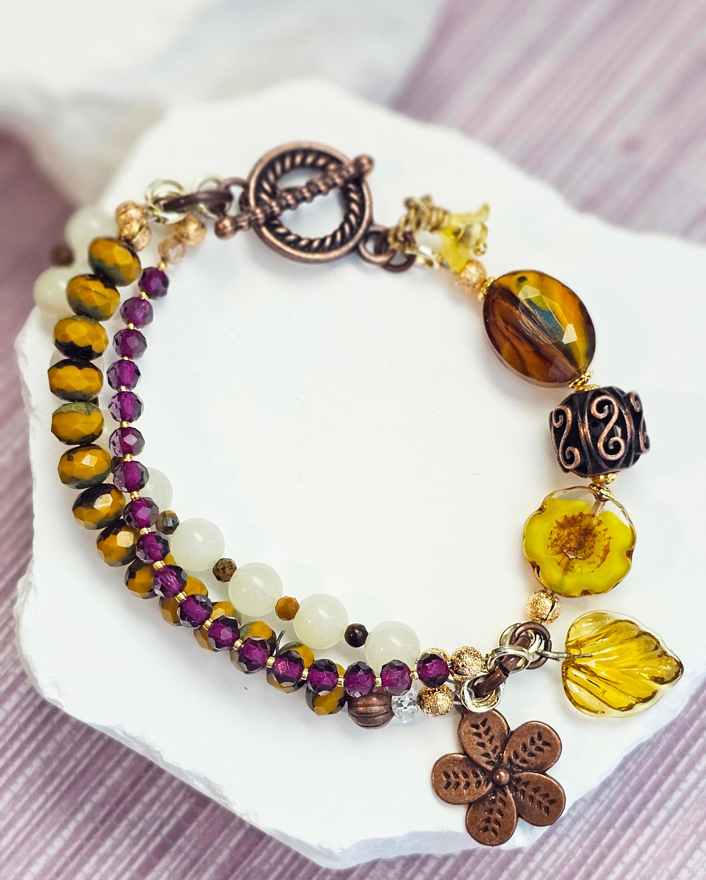 Amber Blossom Elegance Bracelet