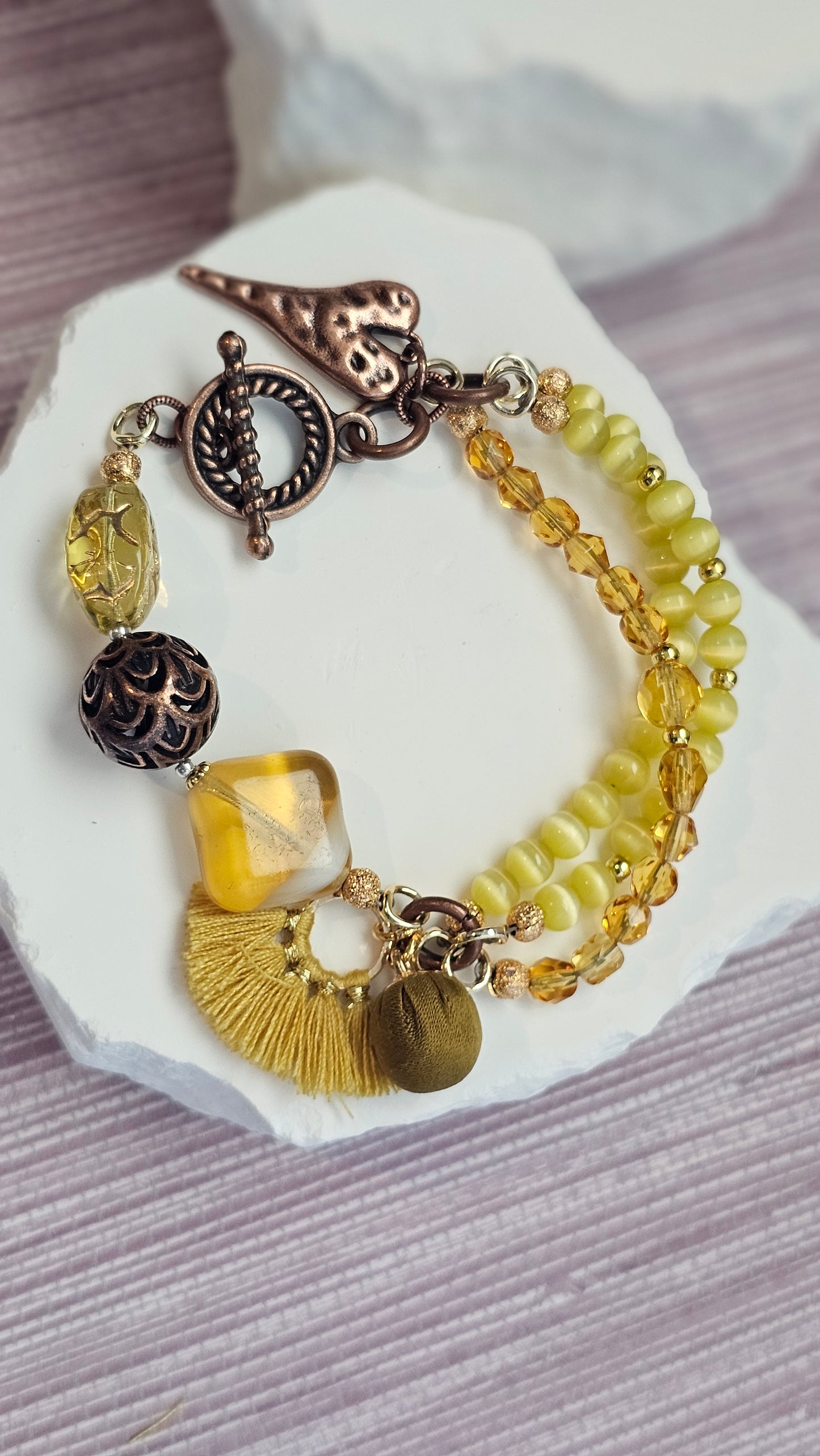 Sunlit Harmony Charm Bracelet