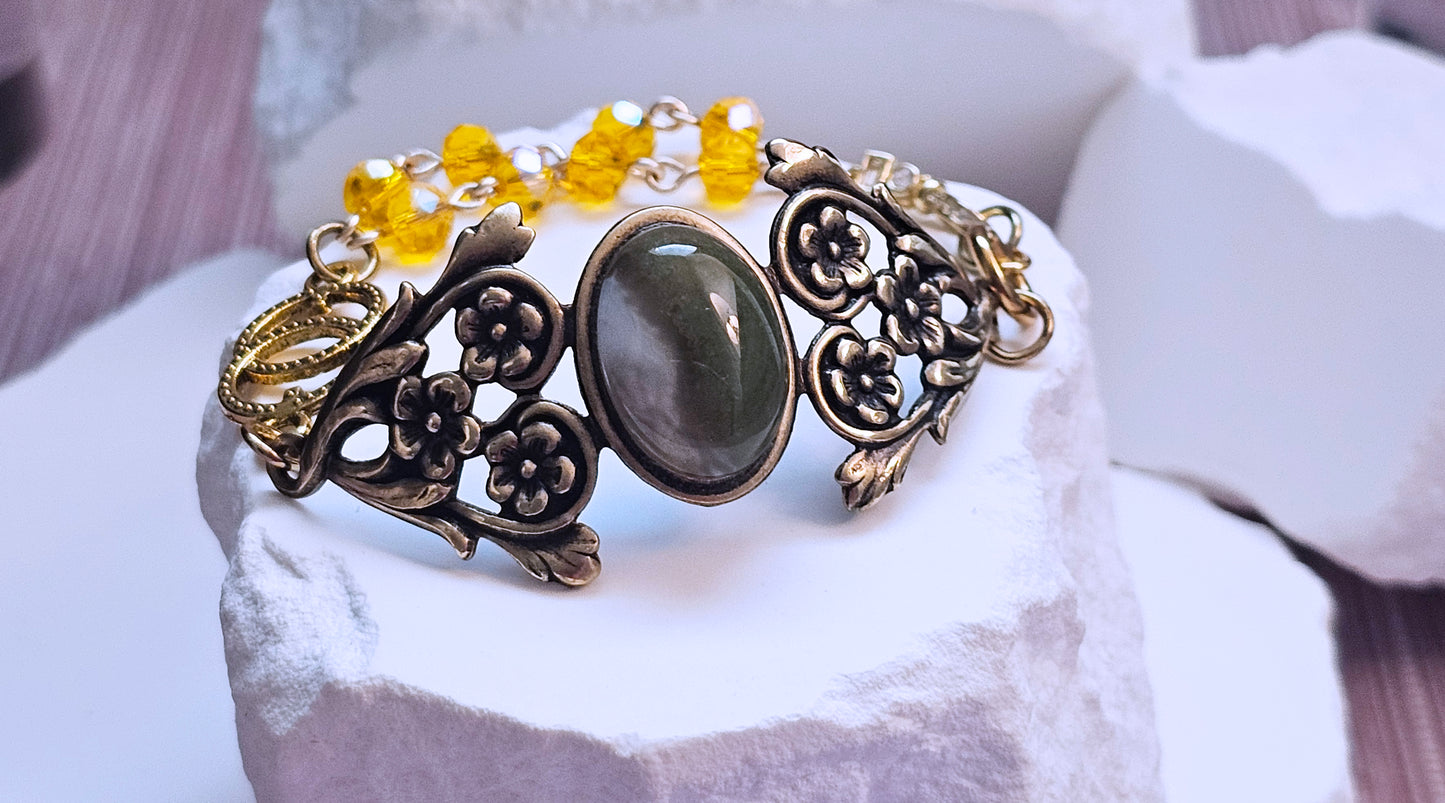 Vintage Style Gemstone Bracelet