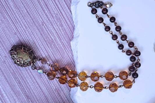 Gemstone Wrapped Necklace